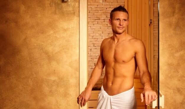 man in the bath before penis enlargement